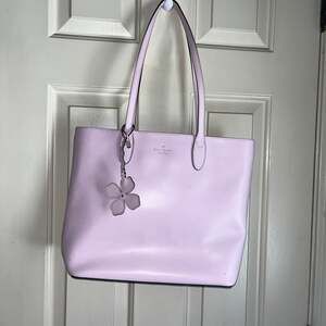 Kate Spade Kerri Medium Tote Bag Valerian Purple Lavender Purse. Some small stai